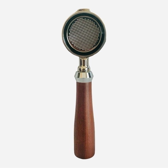 NIB COFFEE Portafilter Wood Handle Espresso Coffee Bottomless Filter Holder - Picture 5 of 6